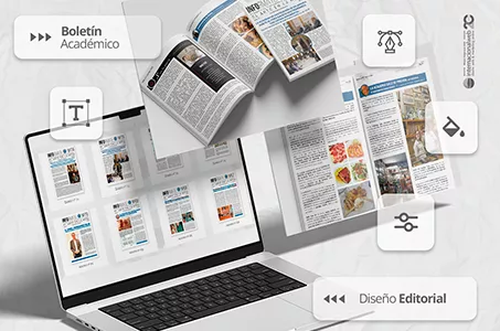 Diseño Boletín Académico: Diseño editorial, revista digital