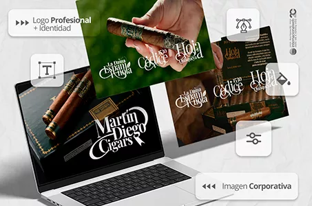 Desarrollo Imagen corporativa Martín Diego Cigars