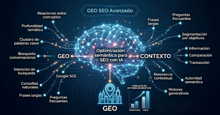 Estrategias avanzadas de palabras clave para GEO: semántica y contexto